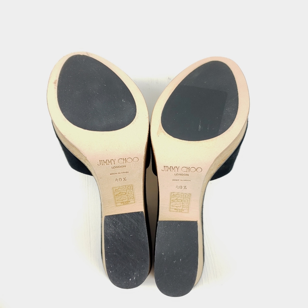 Jimmy Choo Deedee suede platform mules - Picture 10 of 16